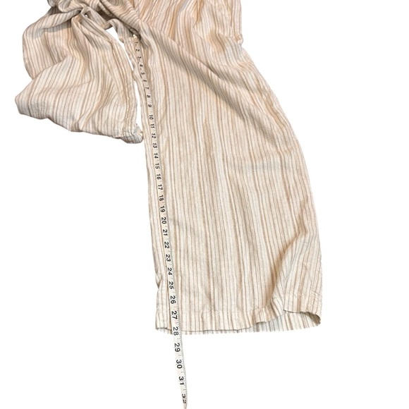 Banana Republic Women's Linen Blend Paperbag Wide Leg Pant- Size 10 - Picture 9 of 11